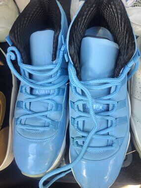 Nike Air Jordan 11 Retro 'Pantone' sneakers, featuring a light blue upper with a